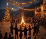 Στη Δημητσάνα γιορτάζουν την Πρωτοχρονιά γύρω από τη φωτιά!