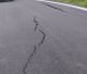 Ρωγμές στο δρόμο από Νεοχώρι προς Χώρα Γορτυνίας