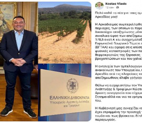 Το ΠΑΣΟΚ Αρκαδίας "καρφώνει" Βλάση για το Μέτρο 23 | "Η πραγματικότητα δεν καλύπτεται με αναρτήσεις και πυροτεχνήματα με σκοπό την ψηφοθηρία"