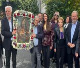 Λευκοχώρι Γορτυνίας | Λιτανεία της εικόνας του Αγίου Δημητρίου, στα δρομάκια του χωριού (εικόνες)