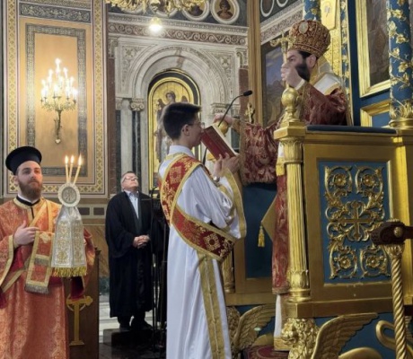 Η εορτή της μνήμης του Αγίου Εθνομάρτυρα «Γρηγορίου Ε΄» στον Καθεδρικό Ναό των Αθηνών