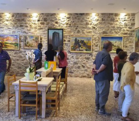 Η έκθεση ζωγραφικής του Ρήγα Ρηγόπουλου φιλοξενήθηκε στην αίθουσα του Φιλοτεχνικού Συλλόγου Λεβιδίου (εικόνες)