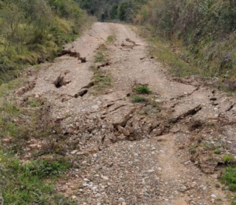 Νέα καθίζηση σε αγροτικό δρόμο της Κάτω Γορτυνίας (εικόνες)