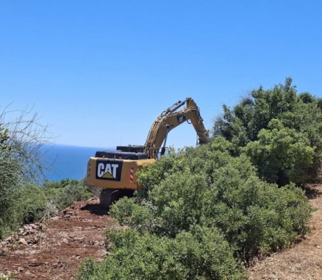 Μηχανήματα ξεκίνησαν εργασίες για τις ανεμογεννήτριες στη Ζάβιτσα (εικόνες)
