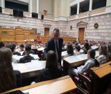 Μαθητές του 2ου Πρότυπου ΓΕΛ Τρίπολης στη Βουλή των Ελλήνων - Υποδοχή από τον Κώστα Βλάση