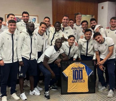 Ο Bartolo συμπλήρωσε 100 συμμετοχές με τη φανέλα του ASTERAS AKTOR!