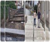 Ανακατασκευάστηκε οδός με πλατύσκαλα στην περιοχή Ταξιαρχών | Τζιούμης: «Είμαστε παντού - Τρίπολη και χωριά - για να βελτιώνουμε την καθημερινότητα»
