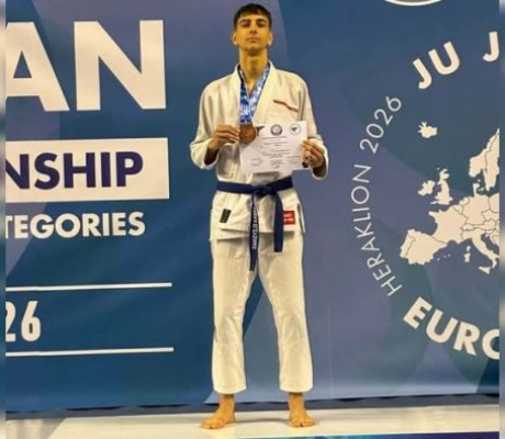 Μεγάλη διάκριση για την Αρκαδία | Χάλκινο μετάλλιο στο Ευρωπαϊκό Ζίου Ζίτσου για τον Βασίλειο Θεοδοσόπουλο από τα Βέρβενα!