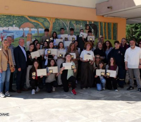 Το Διάζωμα για τη διάκριση της Θεατρικής Ομάδας μαθητών της Μεγαλόπολης στον 1ο Ευρωπαϊκό Διαγωνισμό Αρχαίου Θεάτρου